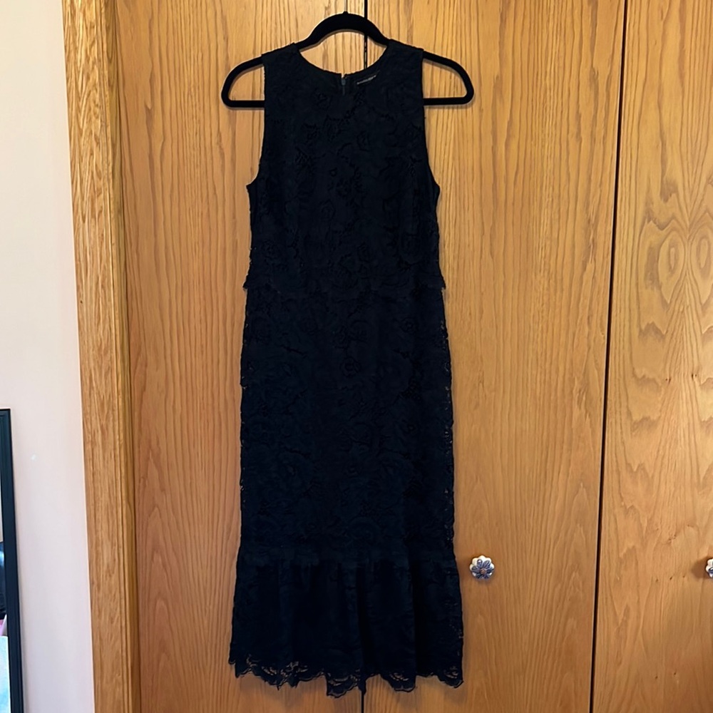Banana Republic black lace dress